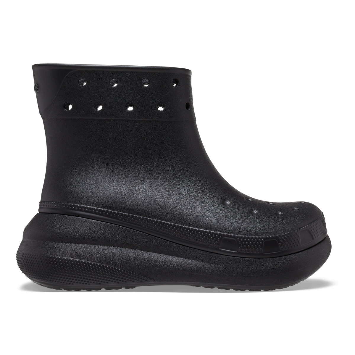 Cizme Crocs Classic Crush Rain Boot Negru - Black - imagine 9